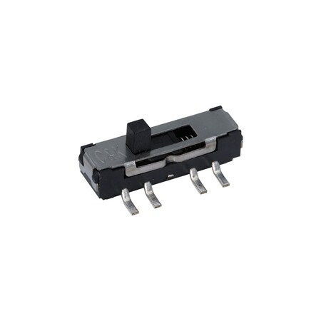C&K Components Slide Switch, 1 Positions, Spdt, Latched, 0.001A, 5Vdc, Solder Terminal, Surface Mount-Right Angle JS102000SAQN